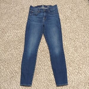 7FAM Ankle Gwenevere Skinny Jeans Jeggings Size 24 0 Short